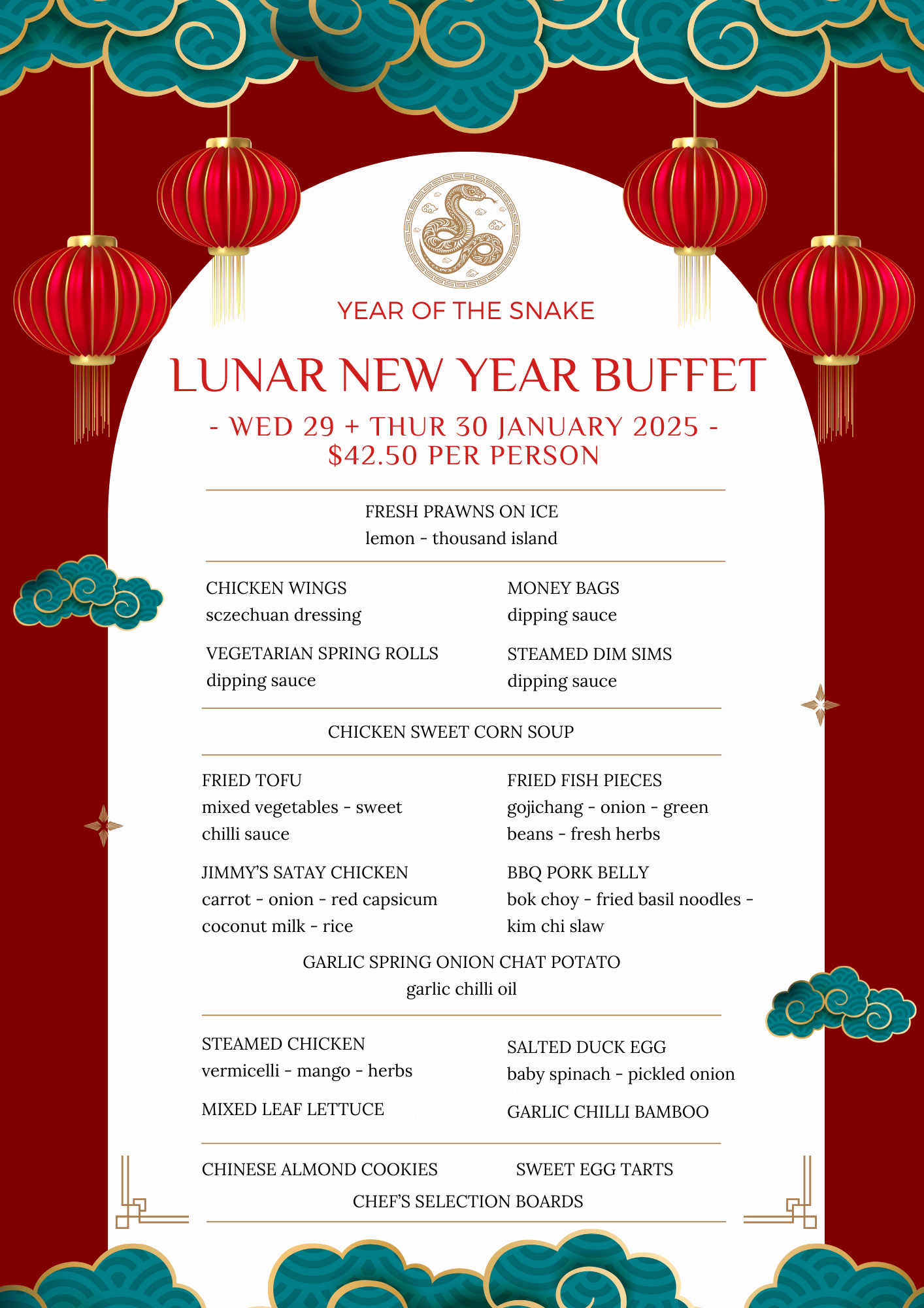 2025 Lunar New Year Buffet The